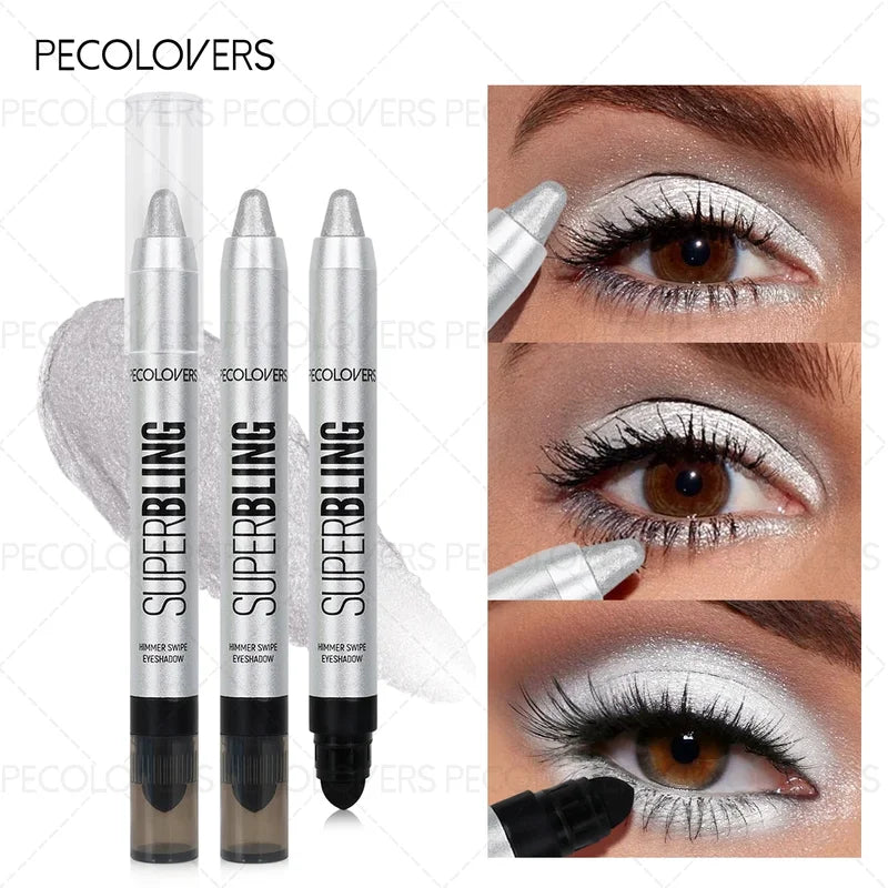 Double-Ended Eyeshadow & Highlighter Pencil - Long-lasting Waterproof Makeup Stick