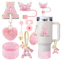 9PCS Cup Accessory Set for Stanley 30oz 40oz - Butterfly Straw Cover Silicone Boot Charm Spill Proof Stopper