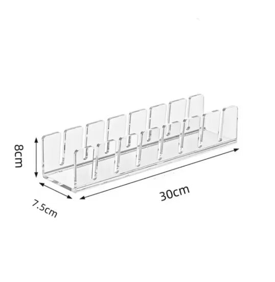 Acrylic Cap Storage Rack with Slots - Baseball Cap Display Stand Organizer