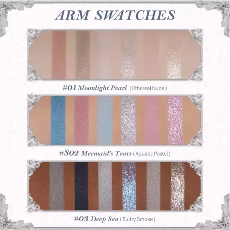 Colorful Eye Shadow Palette with Glitter & Matte Shades - Flower Knows