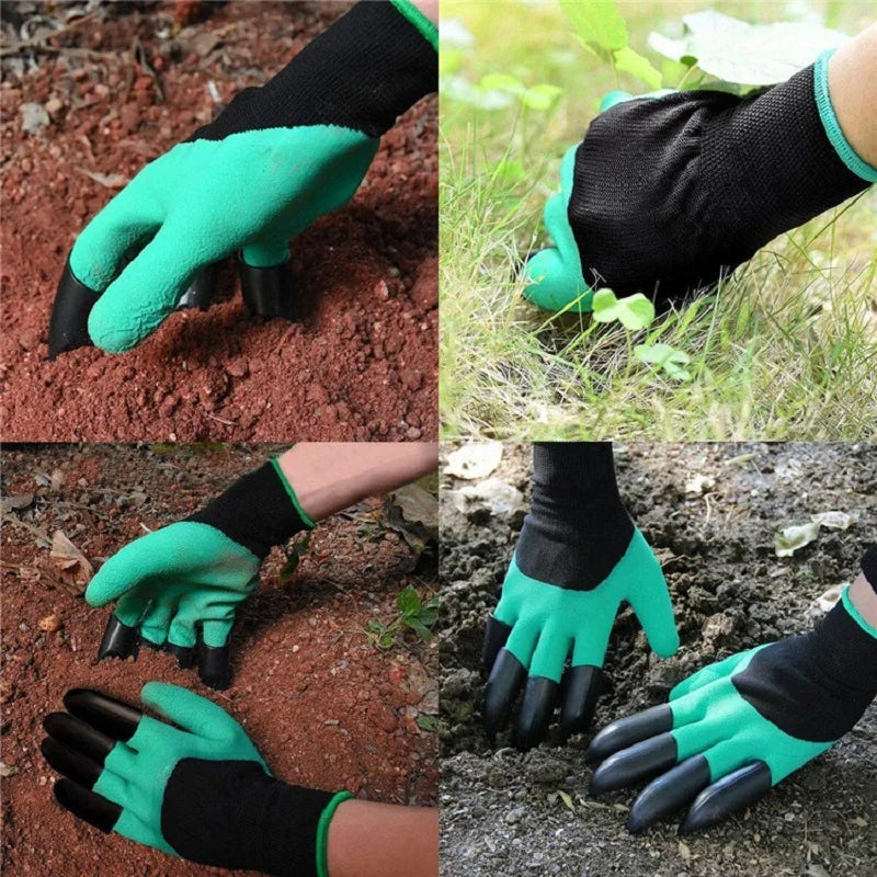 Gardening Gloves with Claws Waterproof Breathable Non-Slip Planting Gloves