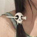 Ghost Skull Hair Stick Skeleton Hairpin Gothic Luminous Halloween Accessory