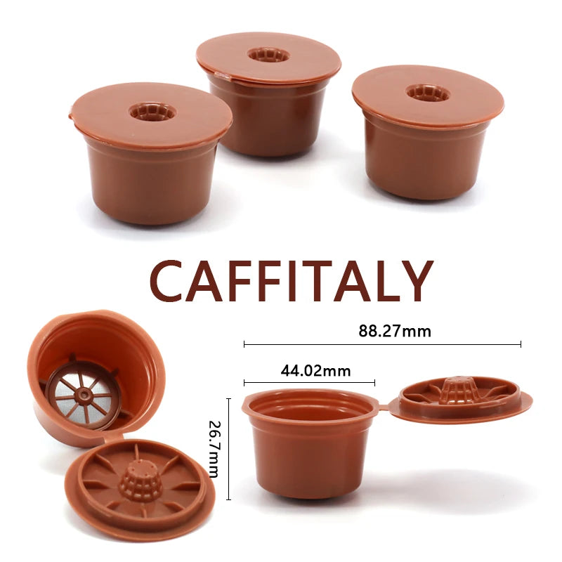 Reusable Coffee Filter Capsules for Caffitaly Coffee Machine - 3 Pack
