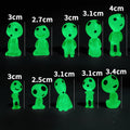 10pcs Fairy Garden Accessories Luminous Ghost Resin Figures for Micro Landscapes