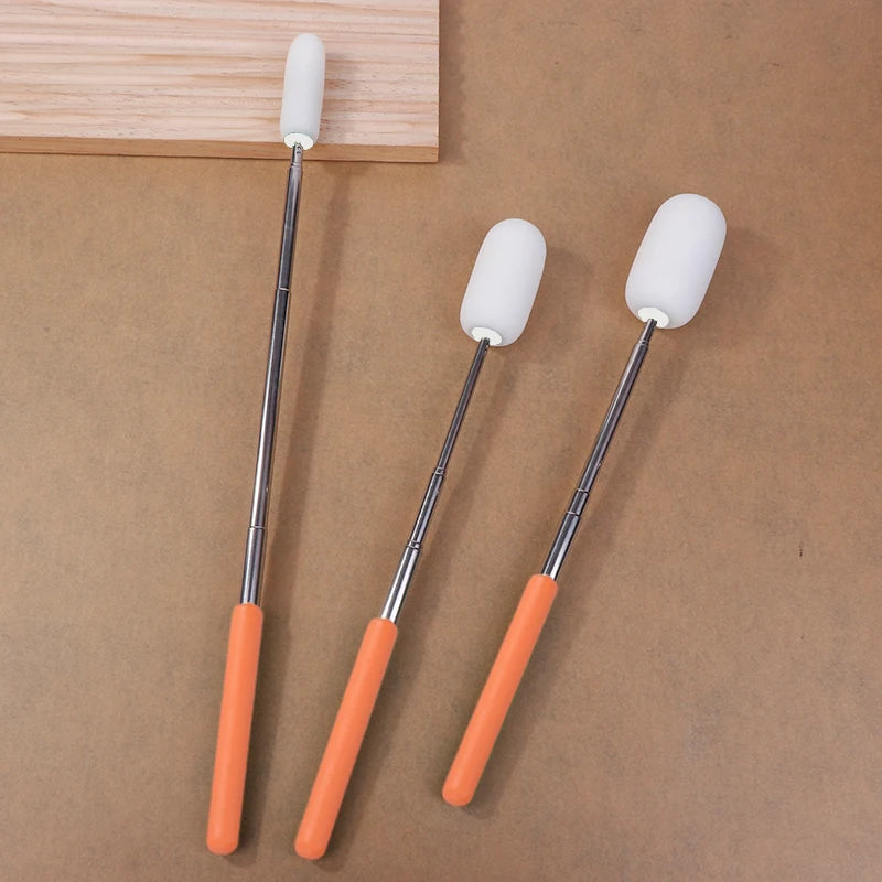 Pottery Absorbent Sponge Wand with Telescoping Handle - Ceramic Sculpture Tool
