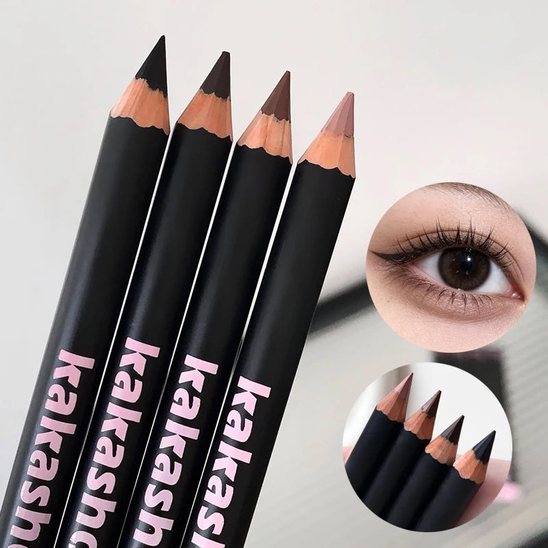 4-Color Matte Waterproof Eyeliner Pencil Set - Smokey, Punk, Long-lasting