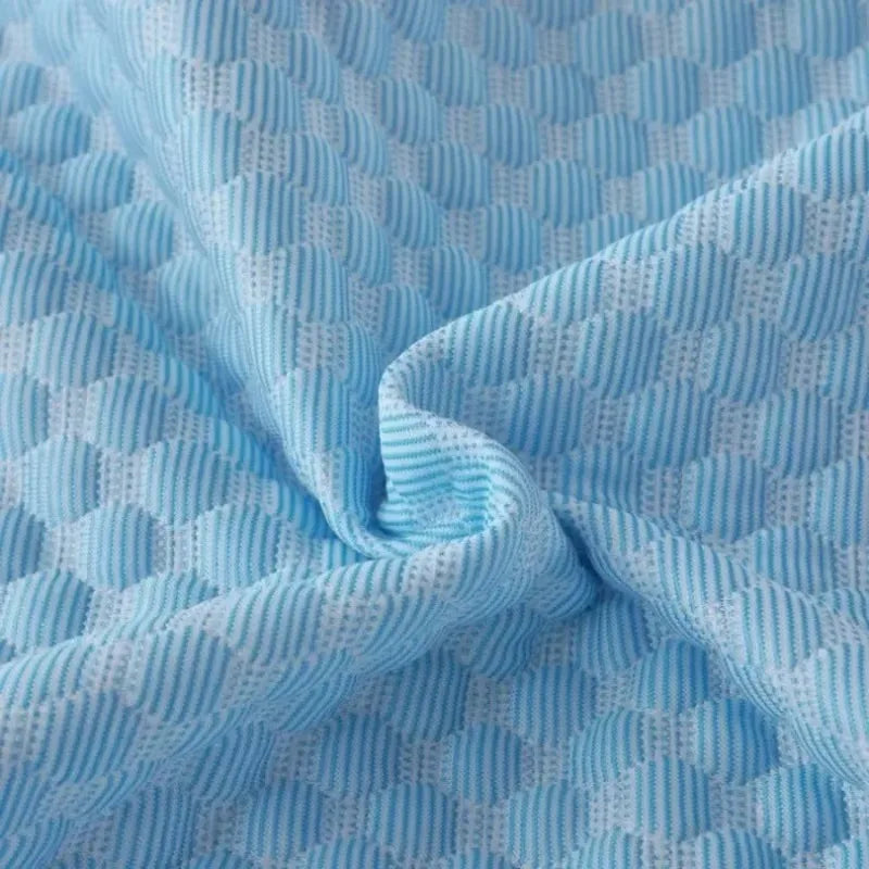 Summer Cooling Pillowcase Solid Color Ice Bean Pillow Cover 48x74cm - Washable