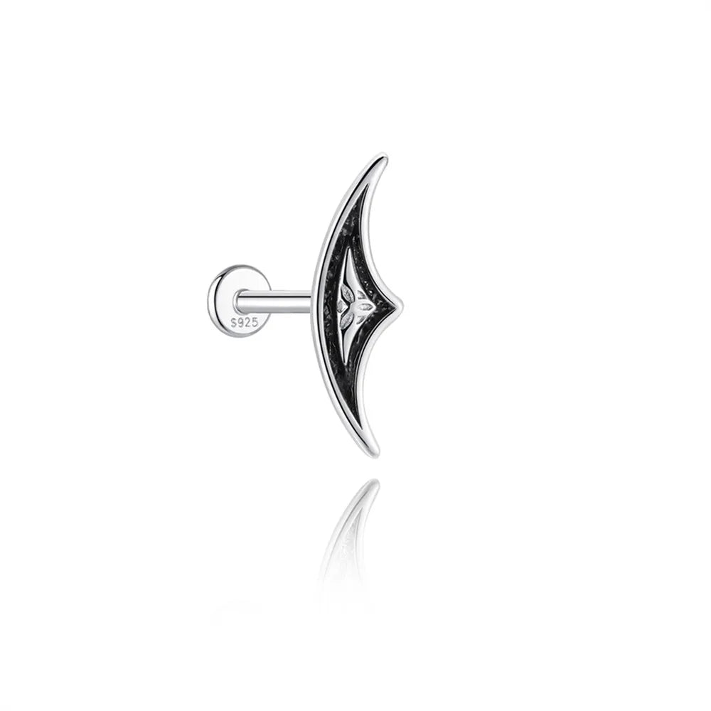 Sterling Silver Lotus Flower Crown Earrings for Women - Hypoallergenic Jewelry