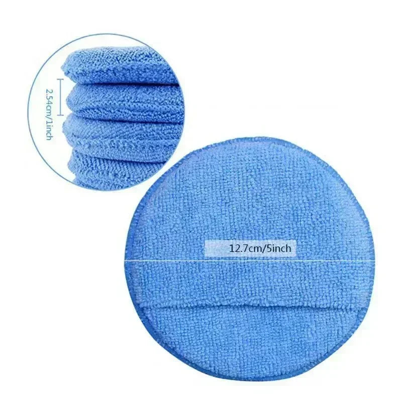 Microfiber Car Waxing Sponge Set - Ultra-Soft Polishing & Removal Foam Applicators
