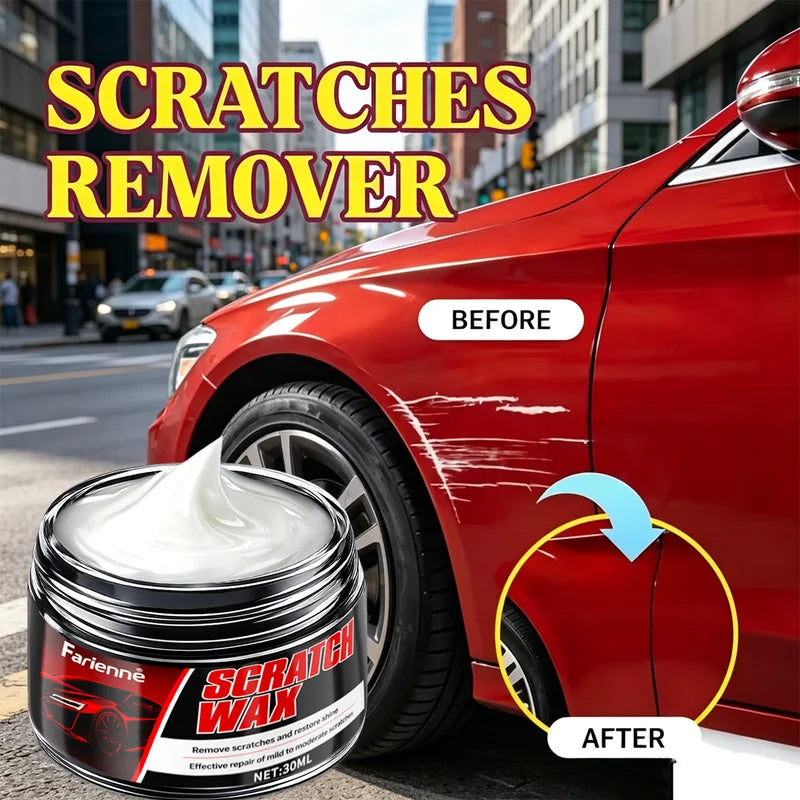 Car Scratch Remover Wax Polish for Light to Moderate Blemishes - Restores Gloss