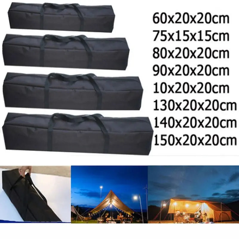 Travel Tent Pole Storage Bag Canvas Canopy Bag Camping Gear Organizer