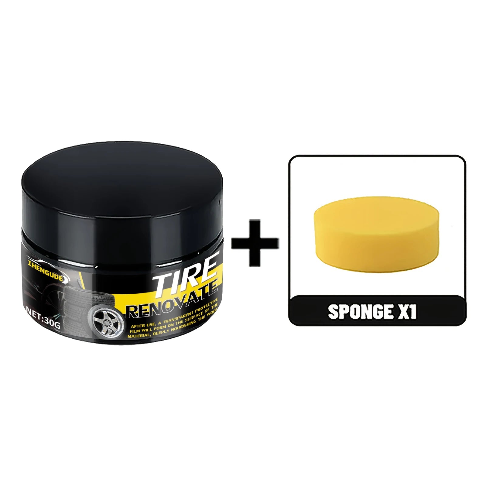 Car Tire Wax Protectant - Long-Lasting Shine and Repair for Tires & Accessories