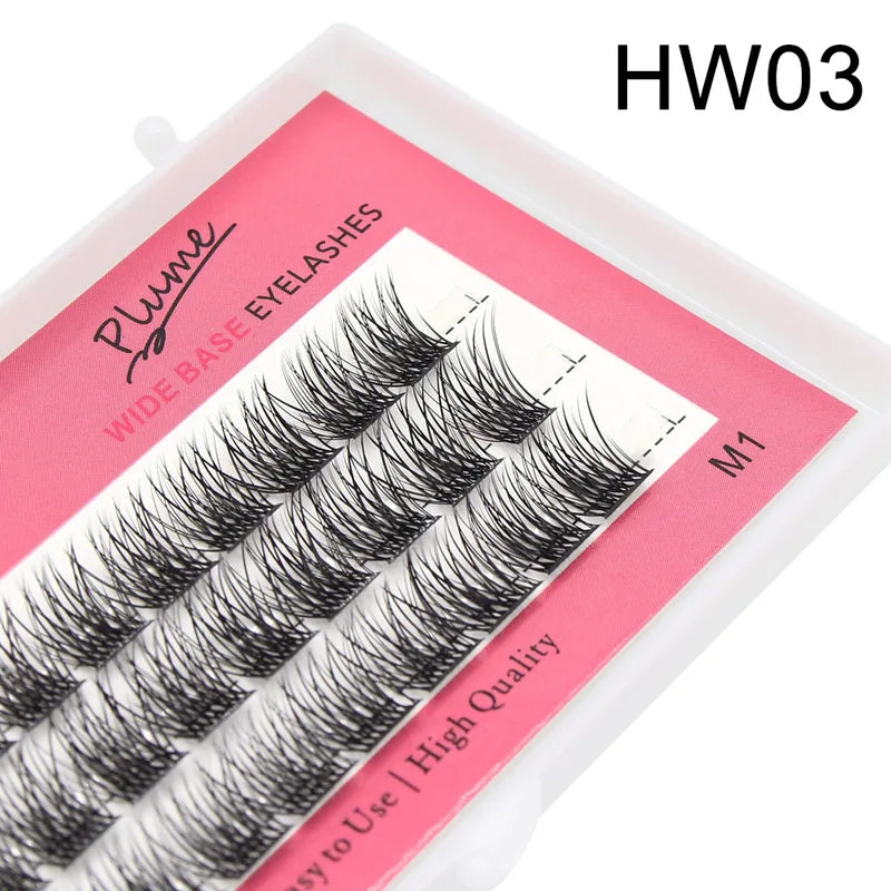 DIY 3D Eyelash Extensions Kit - Natural Soft Mink Cluster Lashes with Variants