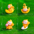 Cute Naughty Monkey Animal Miniature Figure for Fairy Garden & Bonsai Decor