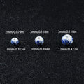 20pcs Vintage Blue and White Orchid Round Ceramic Beads for Jewelry Making