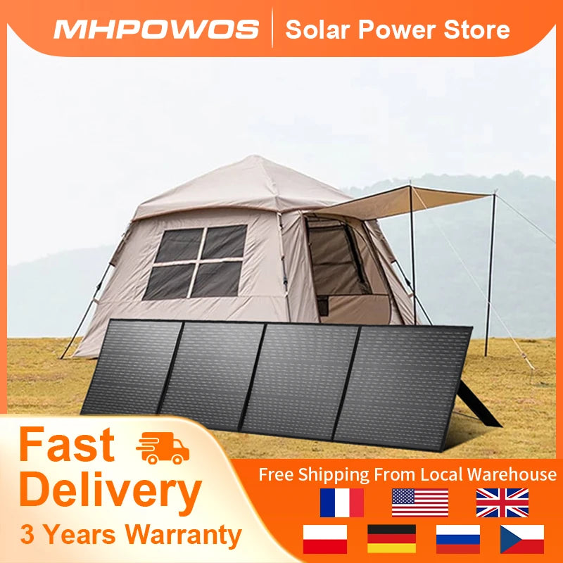220W Portable Foldable Monocrystalline Solar Panel Waterproof for Camping & Off-Grid Power