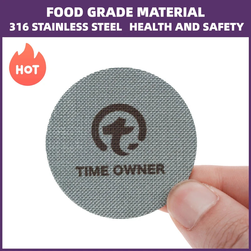 Reusable Coffee Filter Mesh Screen for 49.5mm-58.5mm Espresso Machines