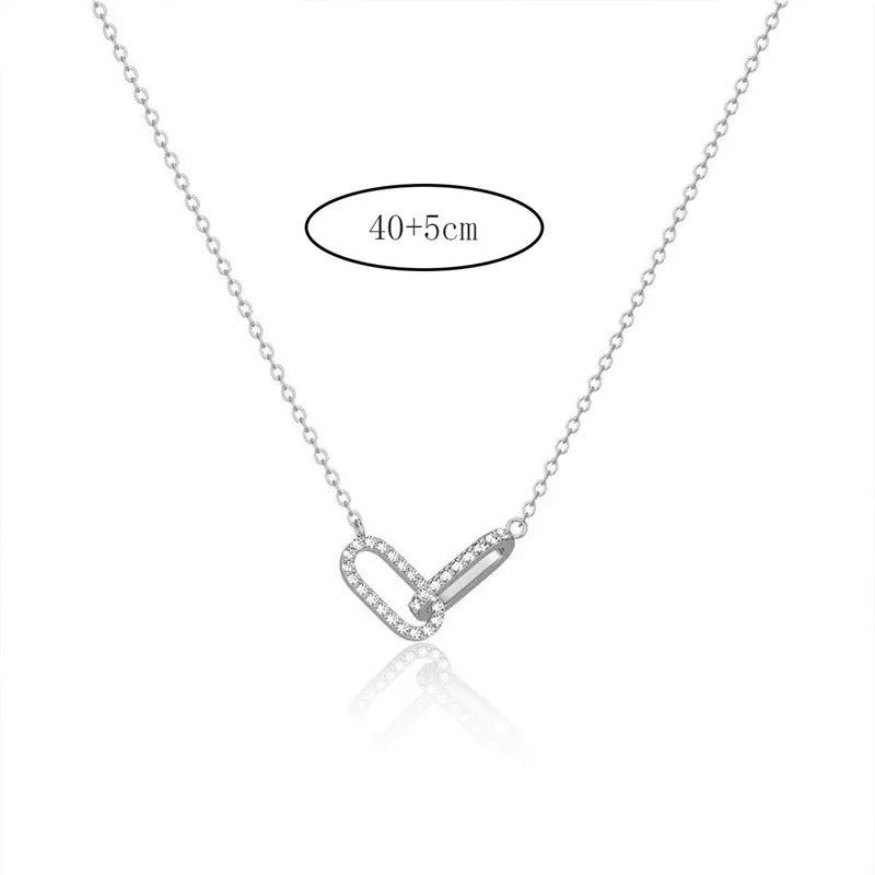 Minimalist Zircon Pendant Necklace for Women - Geometric Luxury Jewelry