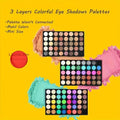 120 Color Eyeshadow Palette - 3-in-1 Matte Shimmer Waterproof Long Lasting Makeup