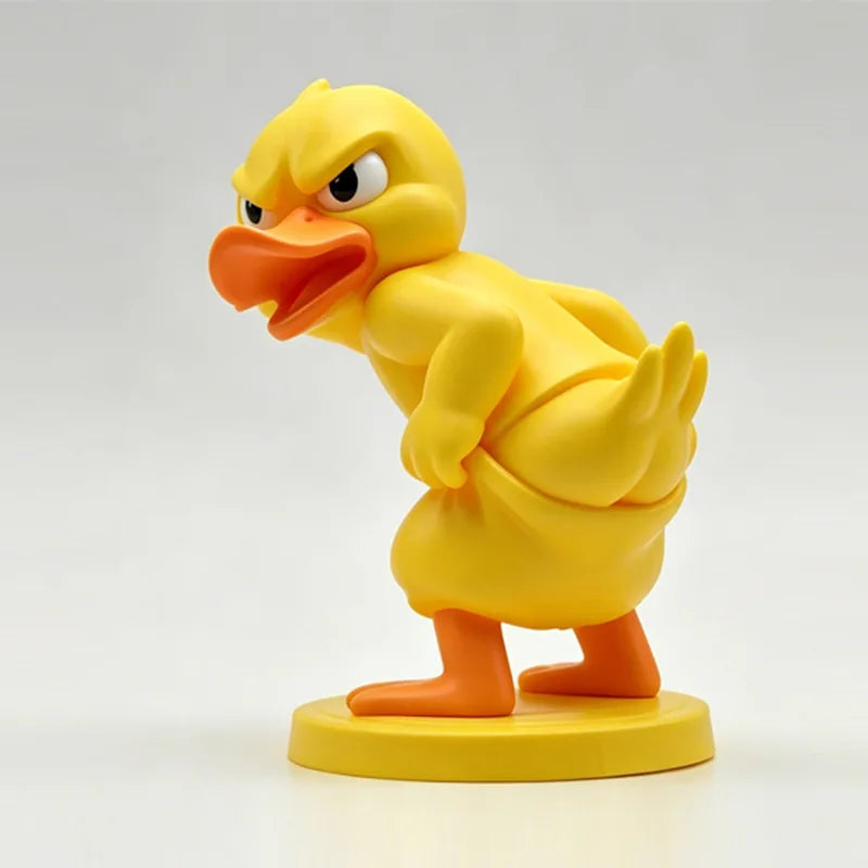 Cute 3D Printed Pants Wearing Irritable Duck Fantasy Bookend Ornament - Indoor Outdoor Decor