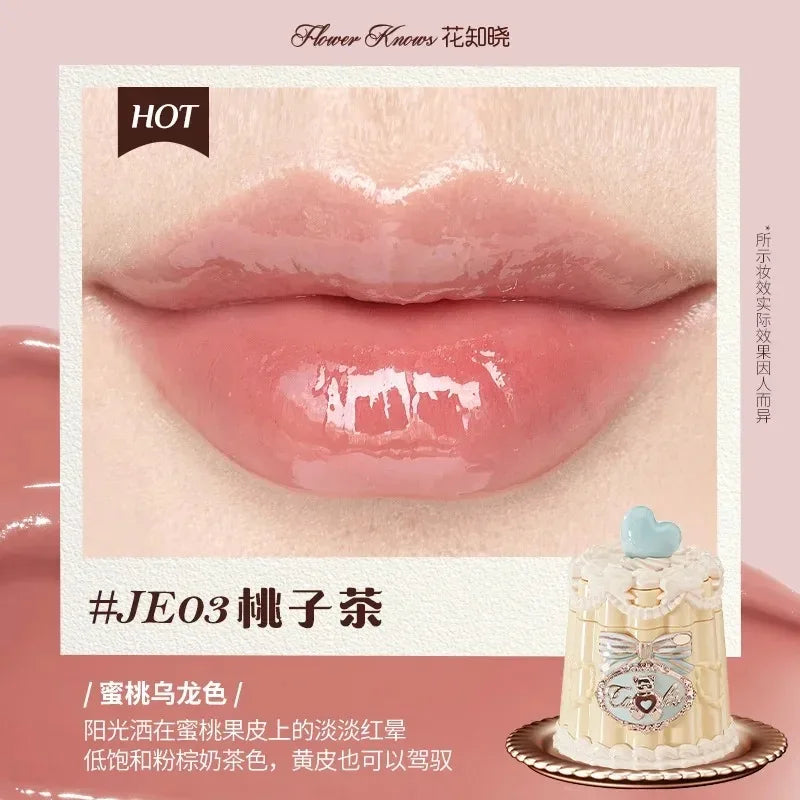 Flower Knows Shell Pearl Lip Gloss with Lip Plumper and Moisturizer – Vegan Makeup