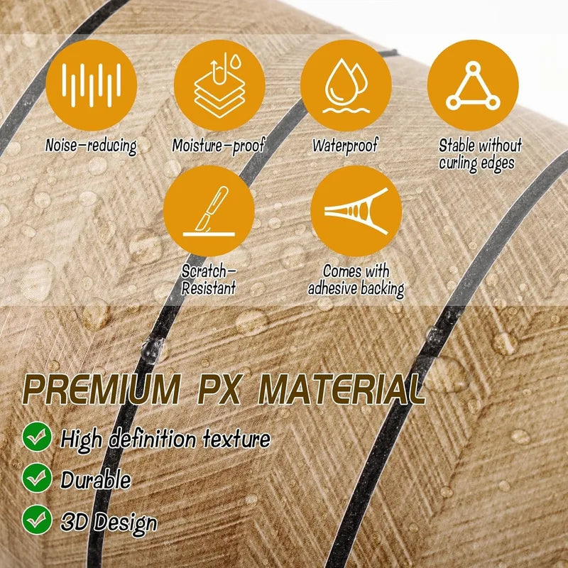 Self-Adhesive 3D Wood Grain Wall Panels for Ceiling and Wall Decor