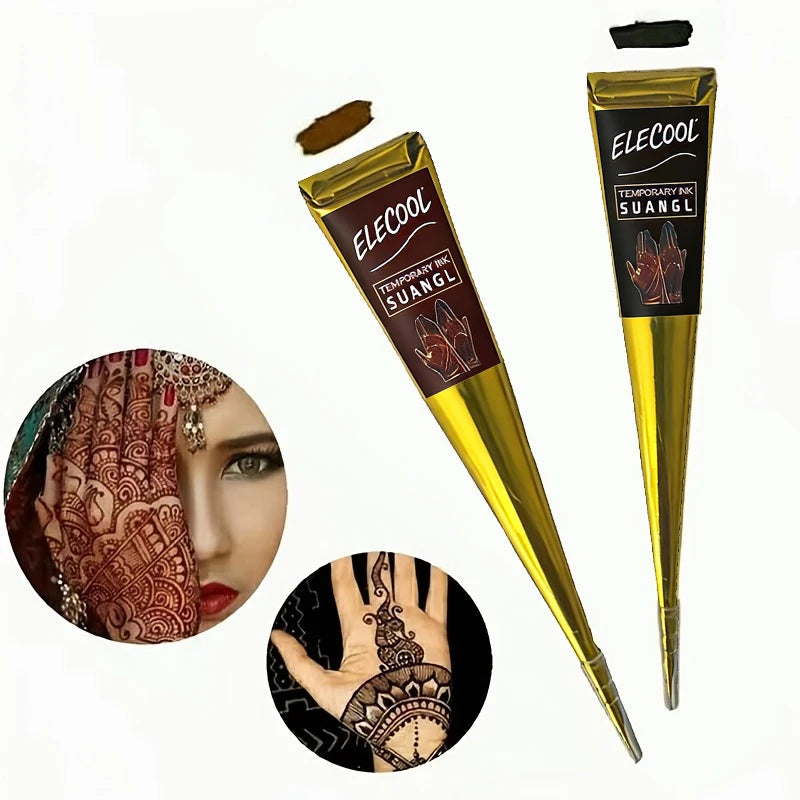 Semi Permanent Henna Body Paint Set Waterproof Temporary Tattoo Kit for Party Festival Cosplay
