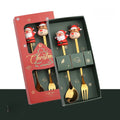 Christmas Stainless Steel Flatware Set - Forks & Spoons Gift Set in Multiple Colors
