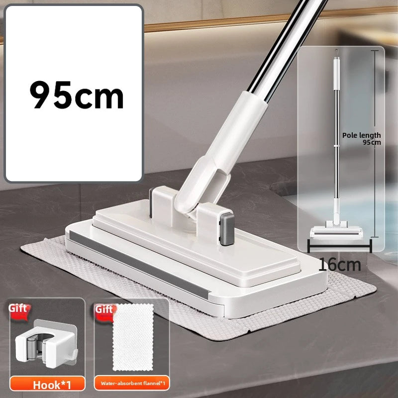Automatic Flat Mop with Removable Cloth & One-Button Disassembly – Household Cleaning Tool