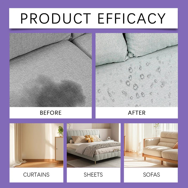 Fabric Waterproofing Spray for Sofas Carpets Upholstery Tents Wellies - Stain & Water Resistant