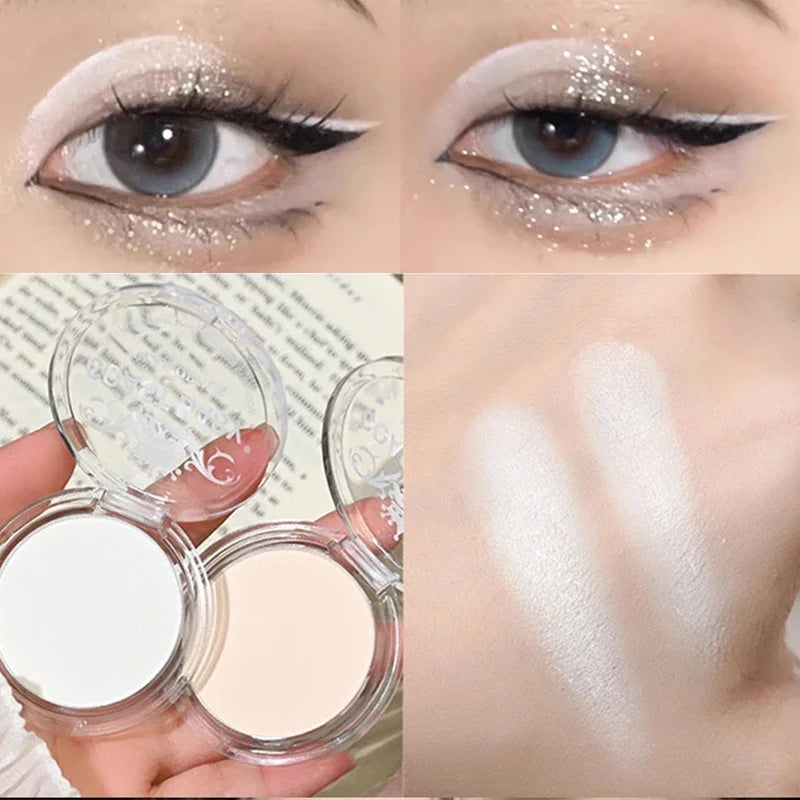 Matte Face Highlighter Palette with Contour & Eyeshadow Shades - Brightening Makeup