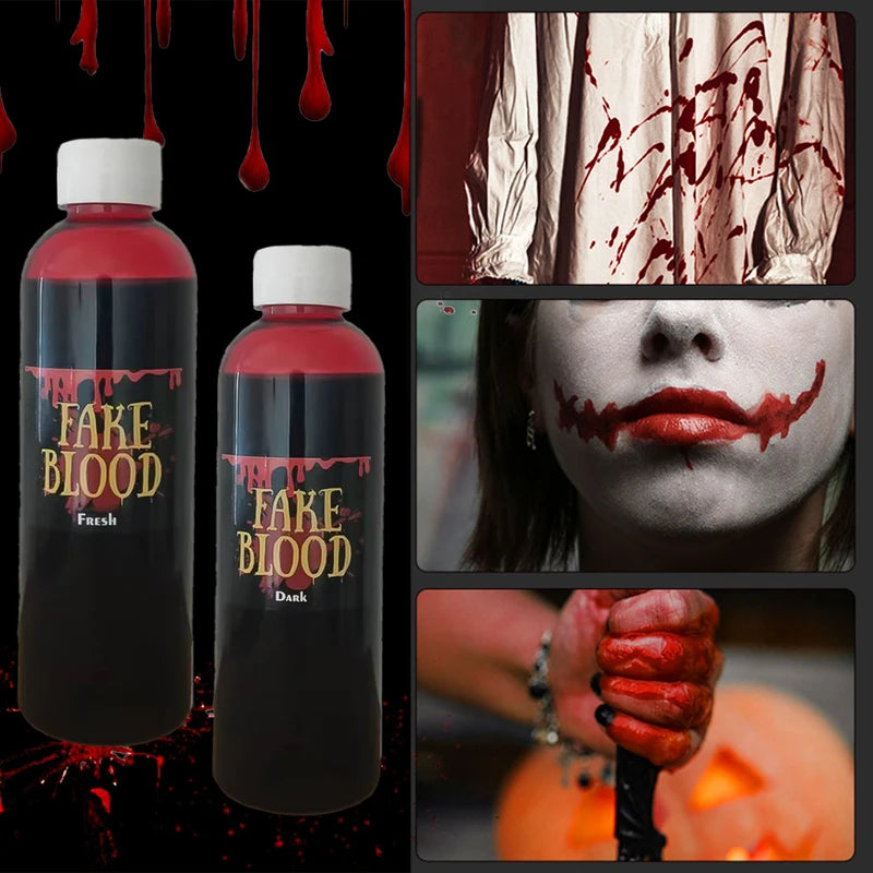 Fake Blood Prop for Halloween Cosplay & Pranks - 30/60/100ml Artificial Plasma