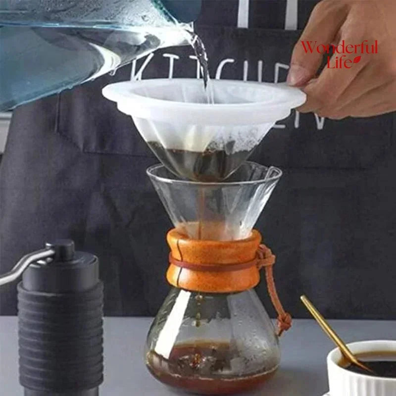 Reusable Fine Mesh Filter Strainer Spoon for Soy Milk Juice Coffee Food Kitchen