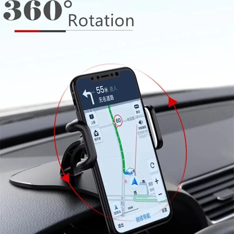 360 Rotatable Car Phone Holder Universal Smartphone Dashboard Mount