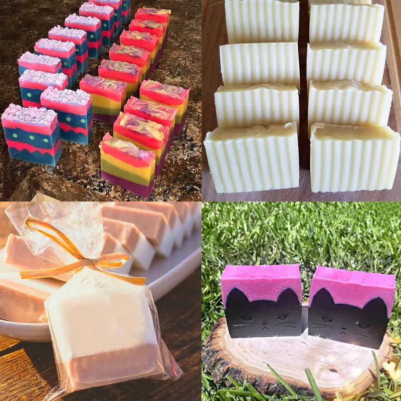 Flexible Wooden Box Soap Mold Kit 600ml Rectangular Loaf DIY Candle & Cake Making