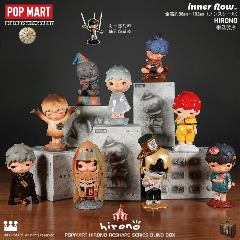 POP MART Hirono Reshape Series Blind Box Action Figures — Cute Collectible Mystery Toys for Birthdays