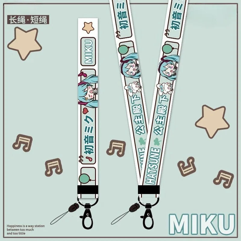 Hatsune Miku Film & TV Lanyard Keychain - Anti-Lost Wrist Strap Portable Accessory