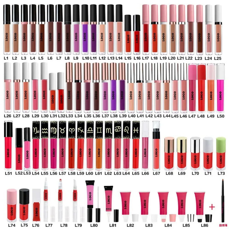 3-in-1 Lip Makeup Set Including Lip Liner, Matte Liquid Lipstick & Lip Gloss