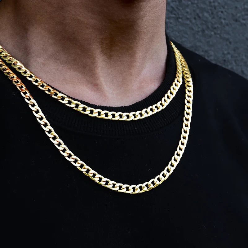 Classic Cuban Link Chain Necklace for Men and Women – Stylish Jewelry Gift