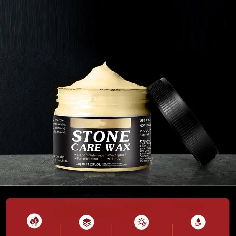 Stone Polishing Wax 100g for Granite Marble Tile Stone Care Waterproof Polish
