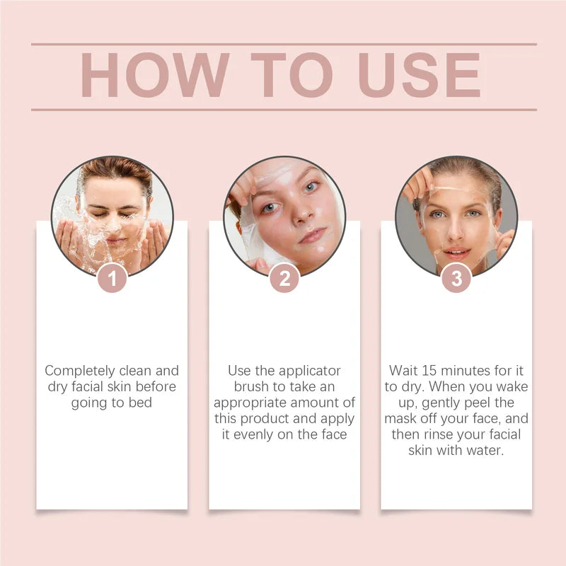 Hydrating Collagen Night Facial Mask Set - Deep Moisturizing & Anti-Aging