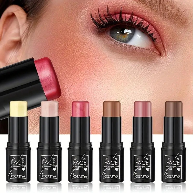3-in-1 Waterproof Multi-Function Makeup Stick for Face, Eyes & Cheeks, Long-Lasting