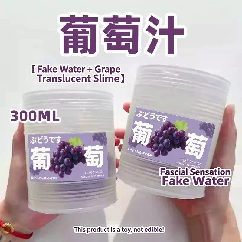 Simulated Water Slime with Bubbles and Fruit Flavors - Stress Relief Toy