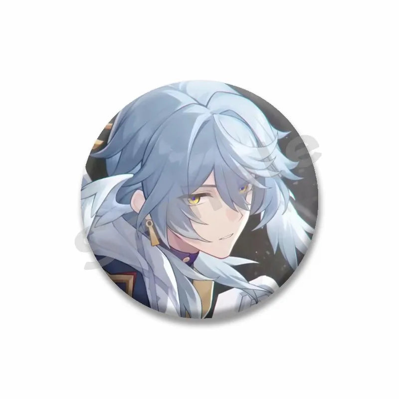 Honkai Star Rail Brooch Pin Set - Cute Cartoon Badge Accessories for Clothes & Backpack