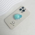 Glow-in-the-Dark Turtle Phone Holder - Mini Resin Expandable Foldable Stand