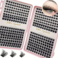 False Eyelash Extension Kit - Individual D-Roll, Multiple Lengths, Easy Application, Odorless for Home Use