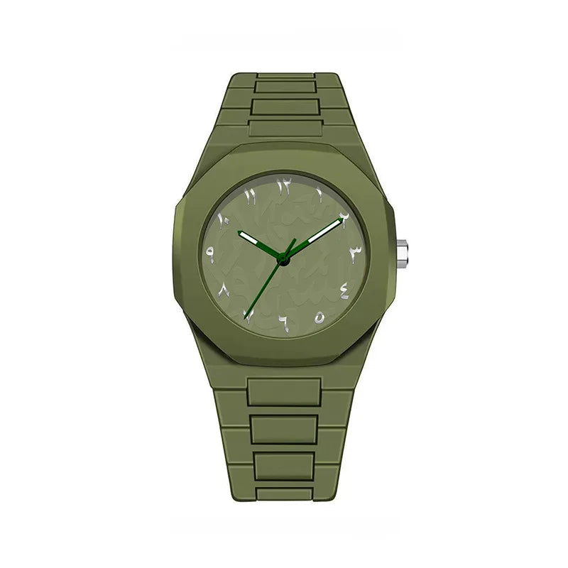 Unisex Middle Eastern Fashion Waterproof Stainless Steel Quartz Watch