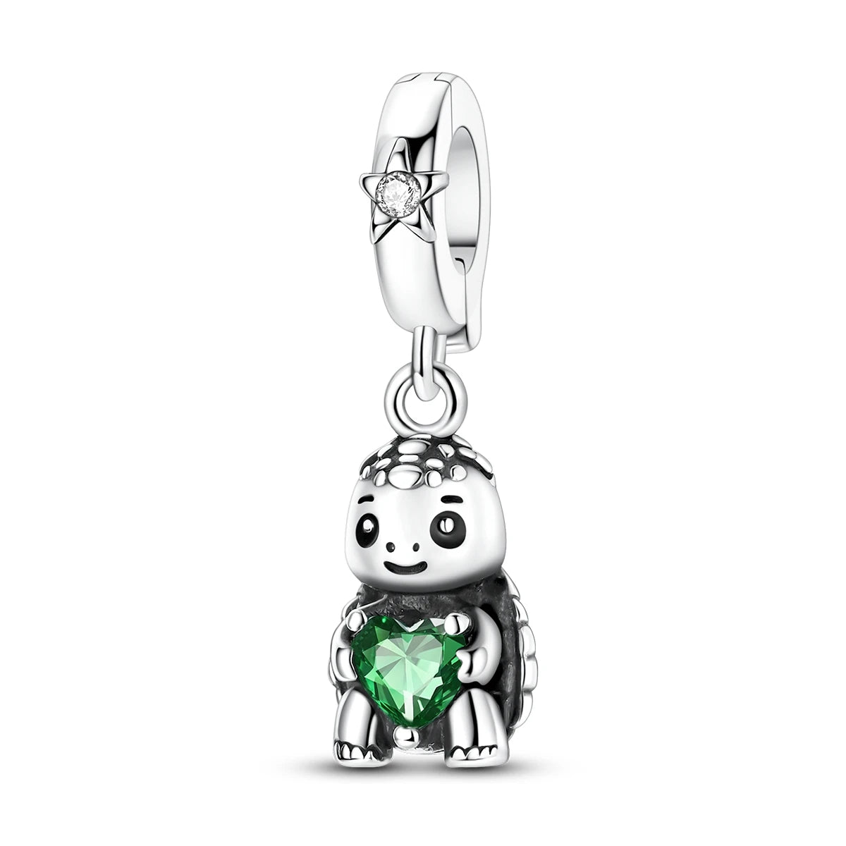 Sterling Silver Charm Bead Set with Tortoise Whale Shark Seahorse Dolphin Starfish for Jewelry Making