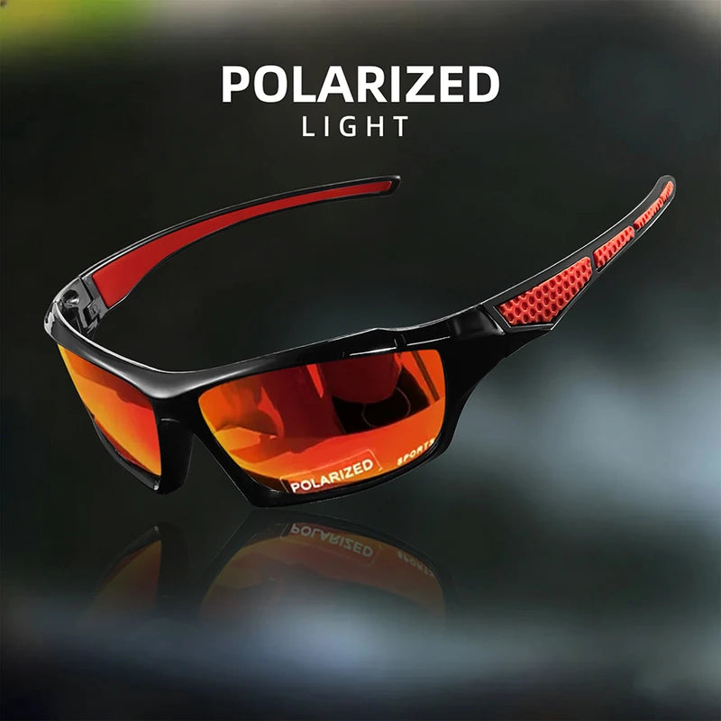 Polarized UV400 Sports Sunglasses Men Women Round Frame Metal Eyewear