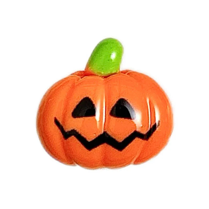 Halloween Nail Art Resin Charms Mix - Ghost, Pumpkin, Cartoon Nail Decor for DIY Nails